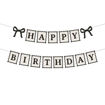 Picture of BANNER HAPPY BIRTHDAY BLACK BOWS 1M